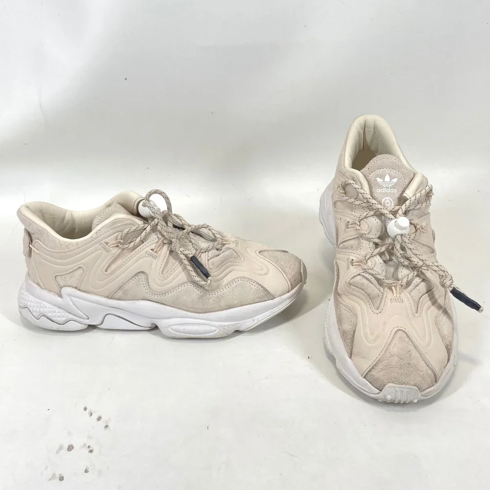 Adidas Ozweego Wonder White Sand Chunky Sneakers H01183 Womens 8.5